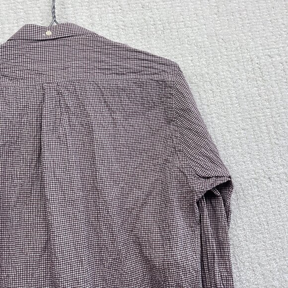 The Kooples Sport Red gingham Plaid Classic Button Up Long sleeve Shirt Men S - Picture 13 of 15